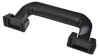 Plastic Handle Suitcase Style in Black